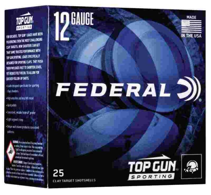 Federal Top Gun Sporting Shotshells 12 ga 2-3/4" 1oz 1300 fps #7.5 25/ct