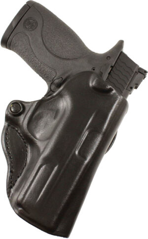 DESANTIS MINI SCABBARD HOLSTER - RH OWB LEATHER WALTHER CCP BLK
