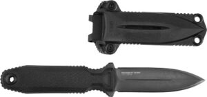 SOG KNIFE PENTAGON FX COVERT - 3.41" DBL EDGE BLADE BLACKOUT