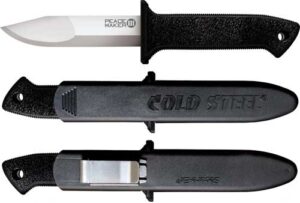 COLD STEEL PEACE MAKER III 4" - PLAIN EDGE BOOT KNIFE W/SHEATH