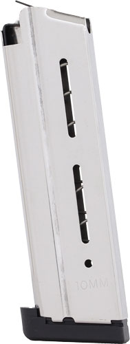 WILSON MAGAZINE 1911 10MM 9RD - FULL SIZE W/STD PAD STAINLESS - Image 2