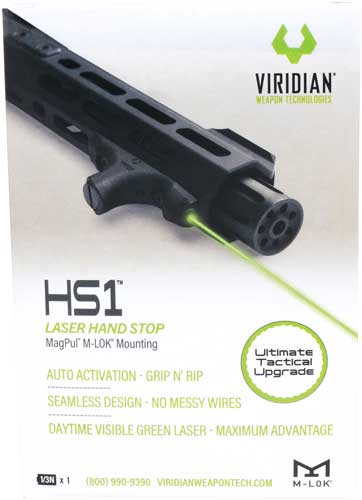 VIRIDIAN LASER HANDGUARD HS1 - GREEN W/HAND STOP M-LOK FDE - Image 2