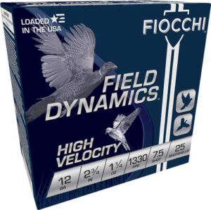 FIOCCHI 12GA 2.75" 1-1/4OZ - #7.5 1330FPS 25RD 10BX/CS