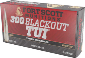 FORT SCOTT 300 AAC 115GR TUI - SOLID COPPER 20RD 25BX/C