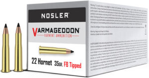 NOSLER VARMAGEDDON 22 HORNET - 35GR FBT 50RD 10BX/CS