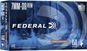 FEDERAL POWER-SHOK 7MM-08 REM - 150GR SP 20RD 10BX/CS