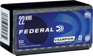 FEDERAL 22WMR 40GR FMJ 1880FPS - 50RD 60BX/CS