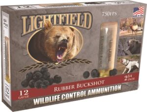 LIGHTFIELD 12GA 2.75" 21-BALL - RUBBER BUCKSHOT 5RD 10BX/CS