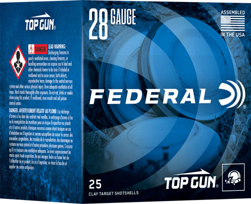 FEDERAL TOP GUN 28GA 2.75" 3/4 - OZ #7.5 1330FPS 250RD CASE LOT