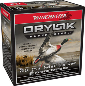 WINCHESTER DRYLOK 20GA #4 - 2.75" 3/4OZ 25RD 10BX/CS