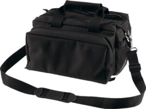 BULLDOG DELUXE RANGE BAG BLACK - HEAVY DUTY NYLON WATER RESIST