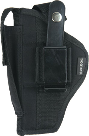 BULLDOG EXTREME SIDE HOLSTER - BLACK W/MAG POUCH PD JUDGE