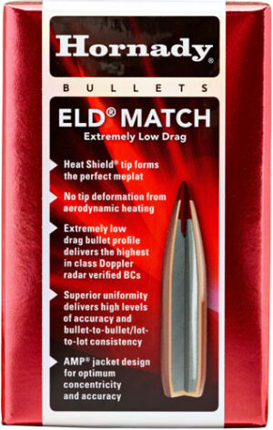 HORNADY BULLETS 25CAL .257 - 134GR. ELD MATCH 100CT