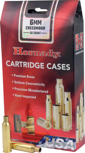 HORNADY UNPRIMED CASES 6MM - CREEDMOOR 50 PACK 5PK/CS