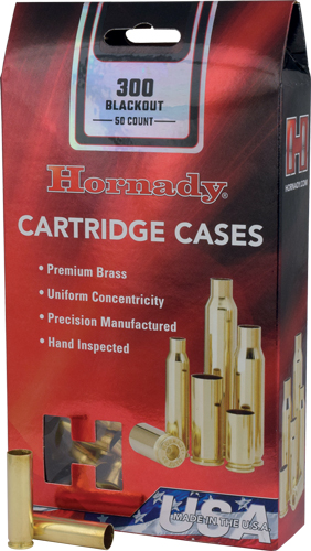 HORNADY UNPRIMED CASES 300 - AAC BLACKOUT 50 PACK 5PK/CS