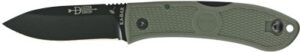 KA-BAR DOZIER FOLDING HUNTER - 3" FOLIAGE GREEN