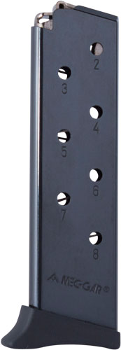 MEC-GAR MAGAZINE BERSA THUNDER - 380ACP 8RD FINGER REST BLUED