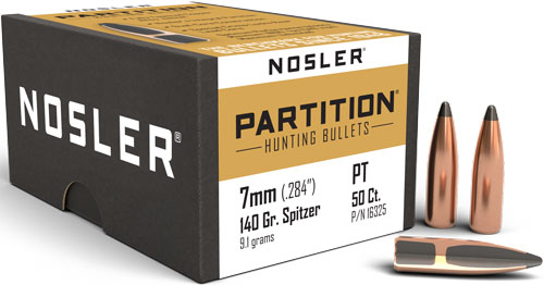 NOSLER BULLETS 7MM .284 - 140GR PARTITION 50CT