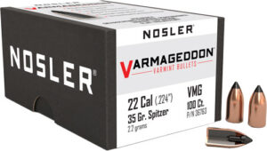 NOSLER BULLETS 22 CAL .224 - 35GR VARMAGEDDON TIPPED 100CT