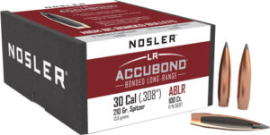 NOSLER BULLETS 30 CAL .308 - 210GR ACCUBOND LR 100CT