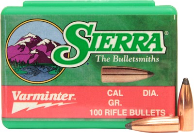 SIERRA BULLETS .22CAL .224 - 60GR HP 100CT