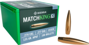 SIERRA BULLETS .270 CAL .277 - 135GR HPBT MATCHKING X 100CT