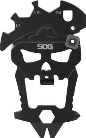 SOG MACV TOOL HARDCASED BLACK - KEYCHAIN TOOL W/12 COMPONENTS