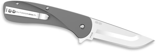 OUTDOOR EDGE RAZOR VX1 3" FLDR - COOL GRAY ALUM SPRING ASSIST - Image 2