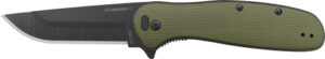 OUTDOOR EDGE RAZOR VX2 3" FLDR - GREEN G10 SPRING ASSIST