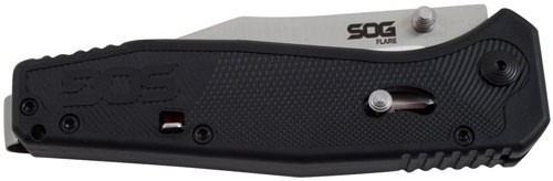 SOG KNIFE FLARE SATIN POLISH - STRAIGHT EDGE 3.5" BLADE - Image 3
