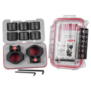 Burris Steel XTR Signature Scope Ring Set with Pos-Align Offset Inserts 30mm 1.25" Height - Matte