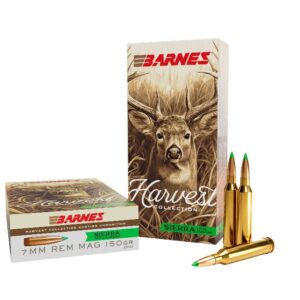 Barnes Harvest Sierra Tipped GameKing Ammunition 7mm Rem Mag 150gr PT 3000 fps 20/ct