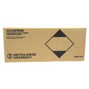 CCI Blazer Brass Handgun Ammunition .40 S&W 165 gr FMJ 1050 fps 1000/ct Case