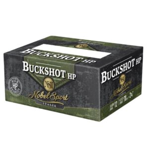 Nobel Law Enforcement Buckshot Shotshells 12ga 2-3/4" 27-pellet 1325fps #4B 250/ct
