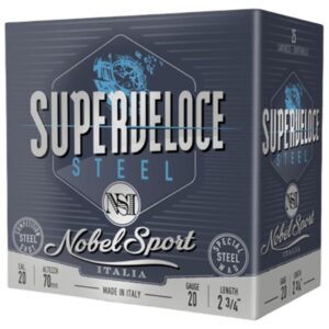 Nobel Target Steel Shotshells 20 ga 2-3/4" 1oz 1378 fps #7 25/ct