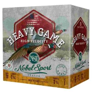 Nobel Sport Heavy Game High Velocity Shotshell 20ga 2-3/4" 1oz 1330 fps #8 25/ct