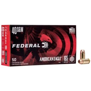 American Eagle Handgun Ammunition .40 S&W 165 gr FMJ 1130 fps 1000/ct