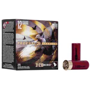 Federal Hi-Bird Shotshells 12ga 2-3/4" 1-1/8oz 1275 fps #8 25/ct