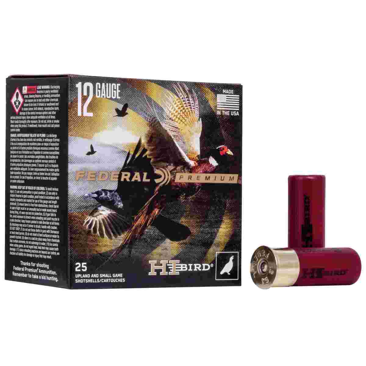Federal Hi-Bird Shotshells 12ga 2-3/4" 1-1/4oz 1330 fps #6 25/ct