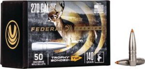 FEDERAL .277 CALIBER 140GR TROPHY BONDED TIP CB BULLET 50RD