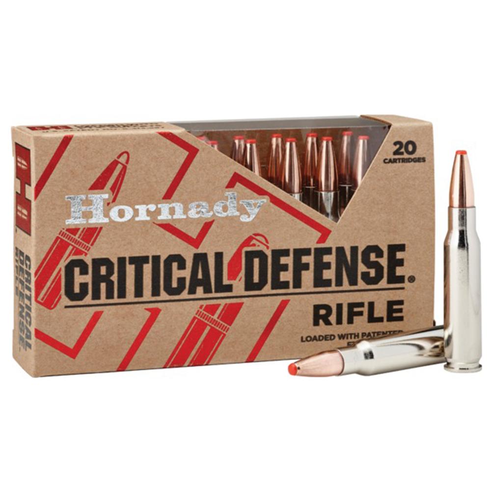 Hornady Critical Defense Rifle Ammunition .308 Win 155 gr FTX 20/ct