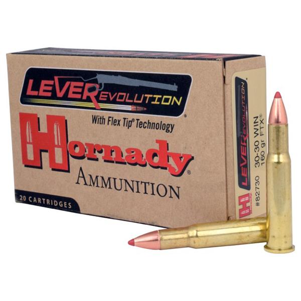 Hornady LEVERevolution Rifle Ammunition .30-30 Win 160 gr FTX 2400 fps - 20/box