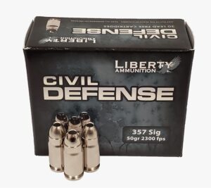 Civil Defense .357 SIG 50GR Copper Mono Frag HP Lead Free 20RD