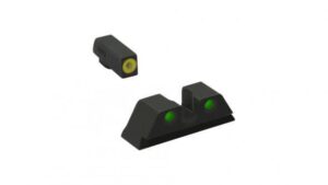 Meprolight ML46500 Hyper-Bright Yellow Ring Front/Green Rear Sights for Taurus 3GC