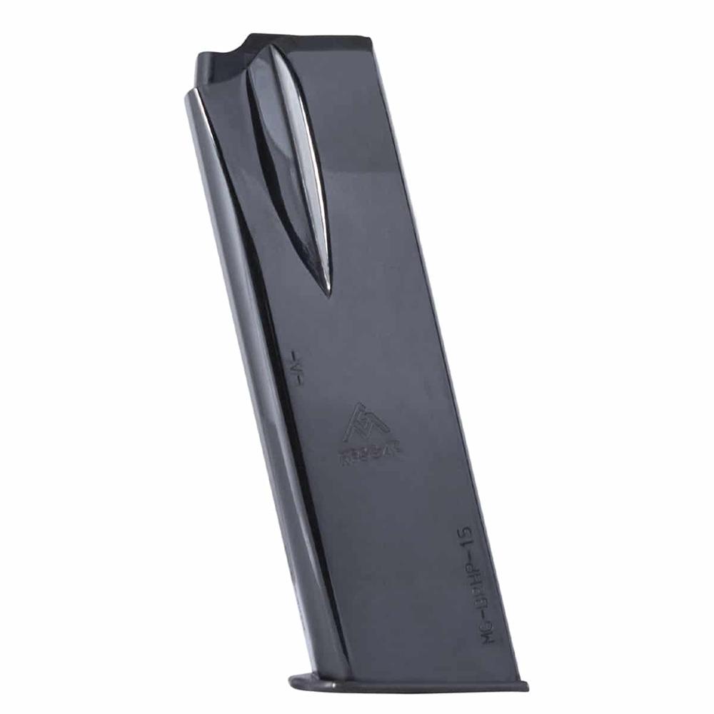 Mec-Gar Browning Handgun Magazine HP Flush Fit Blued Steel 9mm Luger 15/rd