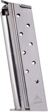 Mec-Gar 1911 Govt Handgun Magazine 10mm HT Nickel 8/rd