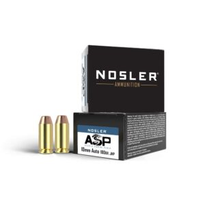Nosler Match Grade Handgun Ammunition 10mm Auto 180gr JHP 1150 fps 20/ct