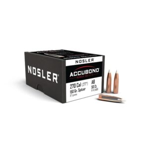 Nosler AccuBond Rifle Bullets .270 Cal .277" 150gr SPITZER 50/ct