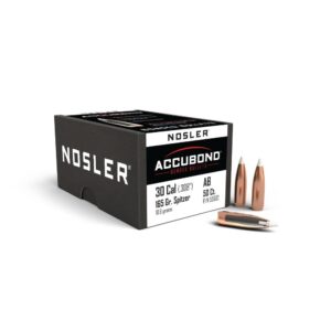 Nosler AccuBond Rifle Bullets .30 cal .308 165 gr SBT-ACB 50/ct