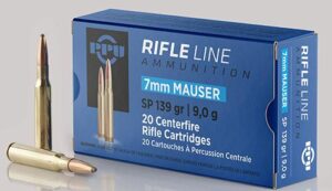 PPU Rifle Ammunition 7mm Mauser 139 gr SP 2660 fps - 20/ct